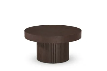 Kopparbo Soffbord Rund 85 cm tjock bordsskiva - Rökt ek - Möbler - Bord & matgrupper - Soffbord