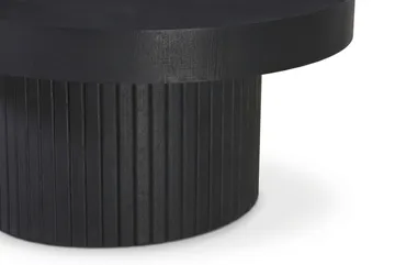 Kopparbo Soffbord Rund 85 cm tjock bordsskiva - Svartlaserad ek - Möbler - Bord & matgrupper - Soffbord
