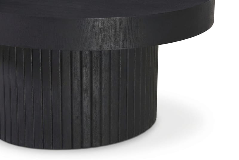 Kopparbo Soffbord Rund 85 cm tjock bordsskiva - Svartlaserad ek - Möbler - Bord & matgrupper - Soffbord