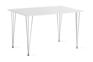 Kronblom Matbord 120 cm +  4 st Nibe stol brun med ek ben - Vit/Brun - Möbler - Bord & matgrupper - Matgrupper