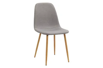 Kronblom Matbord 120 cm +  4 st Nibe stol grå med ek ben - Vit/Grå - Möbler - Bord & matgrupper - Matgrupper