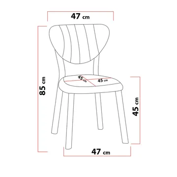 Krylor Matgrupp Bord 110 cm + 4 Stolar - Kräm Och Valnöt - Möbler - Bord & matgrupper - Matgrupper