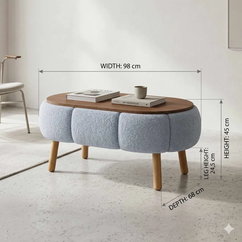 Kundu Soffbord 98 cm Bubblig - Möbler - Bord & matgrupper - Soffbord