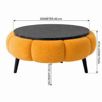 Kundu Soffbord Rund 60 cm Bubblig - Möbler - Bord & matgrupper - Soffbord