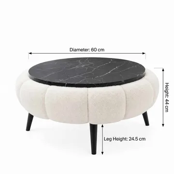 Kundu Soffbord Rund 60 cm Bubblig - Möbler - Bord & matgrupper - Soffbord