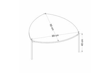 Lenny Soffbord 90 cm - Valnöt - Möbler - Bord & matgrupper - Soffbord