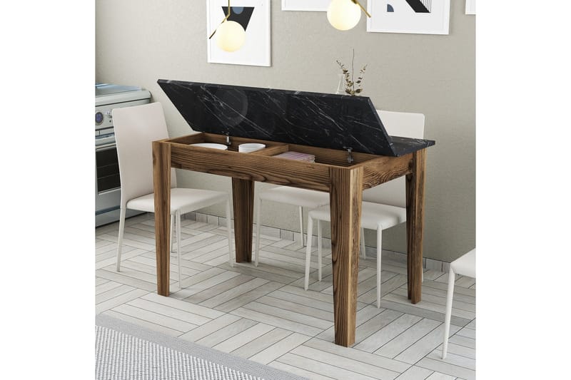 Levents Matbord 110x72 cm Brun/Svart - Hanah Home - Möbler - Bord & matgrupper - Matbord & köksbord