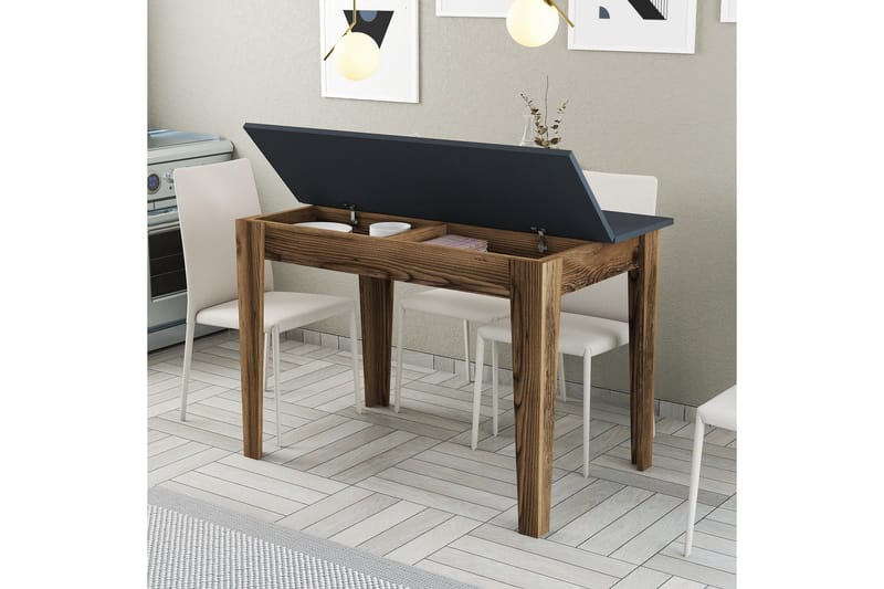Levents Matbord 110x72 cm Brun/Svart - Hanah Home - Möbler - Bord & matgrupper - Matbord & köksbord