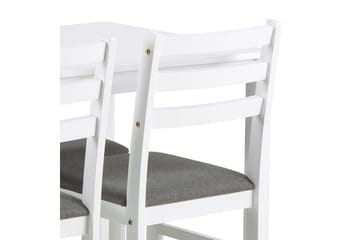 Lumino Matgrupp 110 cm + 4 st Matstolar - Vit - Möbler - Bord & matgrupper - Matgrupper