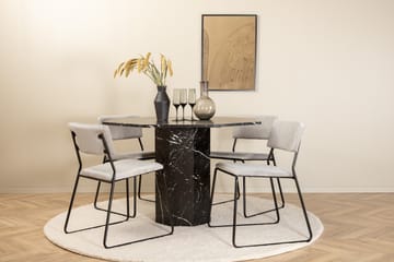Marbs Matgrupp 110 cm Rund med 4 Kenth stolar - Svart - Möbler - Bord & matgrupper - Matgrupper