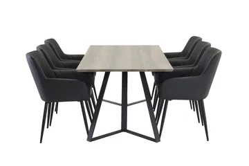 Marina Matbord 180 cm med 6 Comfort Karmstol - Möbler - Bord & matgrupper - Matgrupper