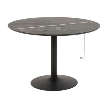 Matbord Ibiza svart 110x74 cm - Svart - Möbler - Bord & matgrupper - Matbord & köksbord