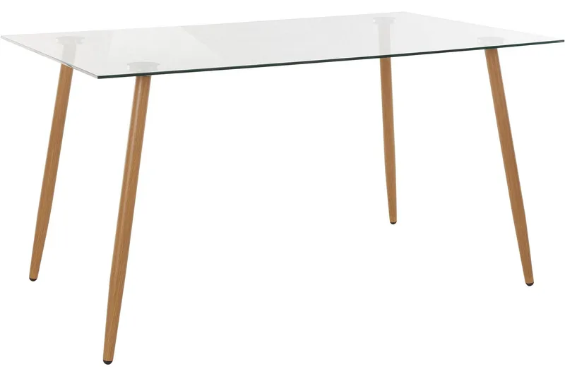Abia Matbord 140 cm Glas - Brun - Möbler - Bord & matgrupper - Matbord & köksbord
