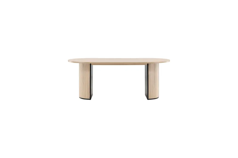 Bianca Matbord 200 cm Ovalt - Beige - Möbler - Bord & matgrupper - Matbord & köksbord