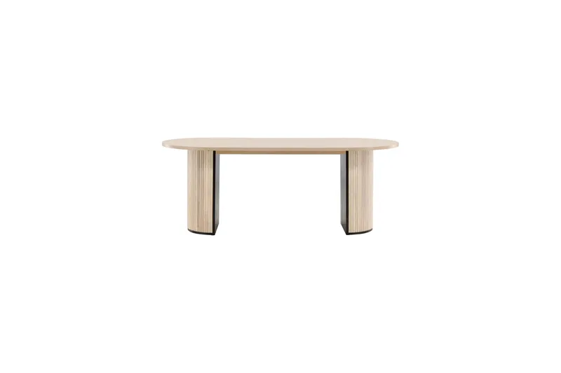 Bianca Matbord 200 cm Ovalt - Beige - Möbler - Bord & matgrupper - Matbord & köksbord