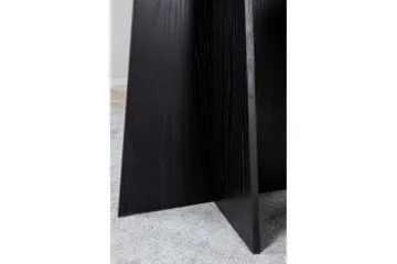 Bootcut Runt Matbord 110 cm med Trä- och Valnötsutseende - Svart - Möbler - Bord & matgrupper - Matbord & köksbord