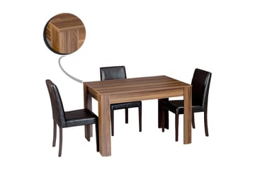 Comfortale Rektangulärt Matbord 120 cm i Trä med Ekutseende - Brun - Möbler - Bord & matgrupper - Matbord & köksbord