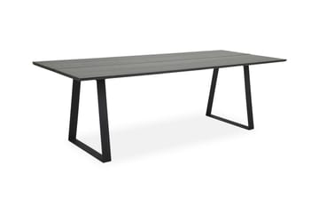 Delera Rektangulärt Matbord 190 cm i Trä med Ask- och Metallutseende - Svart - Möbler - Bord & matgrupper - Matbord & köksbord