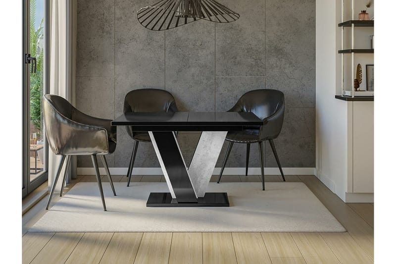 Denogal Matbord 90 cm Black high gloss - Möbler - Bord & matgrupper - Matbord & köksbord