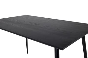Dipp Rektangulärt Matbord 180 cm med Valnöts- och Metallutseende - Svart - Möbler - Bord & matgrupper - Matbord & köksbord
