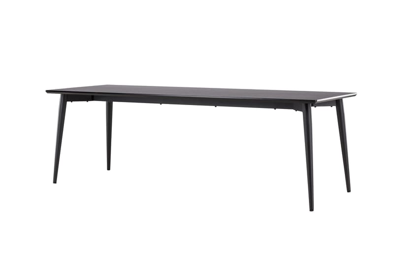 Ellis Stort Rektangulärt Matbord 230 cm med Metallutseende - Svart - Möbler - Bord & matgrupper - Matbord & köksbord