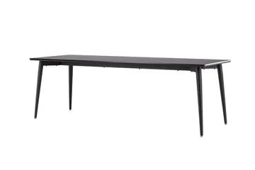 Ellis Stort Rektangulärt Matbord 230 cm med Metallutseende - Svart - Möbler - Bord & matgrupper - Matbord & köksbord