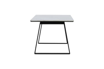 Estelle Rektangulärt Matbord 140 cm med Marmorskiva och Metallutseende - Vit - Möbler - Bord & matgrupper - Matbord & köksbord