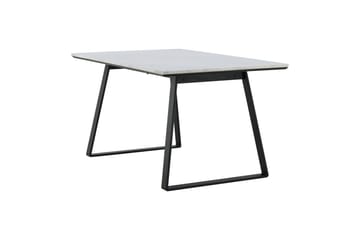 Estelle Rektangulärt Matbord 140 cm med Marmorskiva och Metallutseende - Vit - Möbler - Bord & matgrupper - Matbord & köksbord