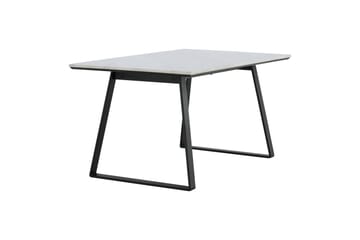 Estelle Rektangulärt Matbord 140 cm med Marmorskiva och Metallutseende - Vit - Möbler - Bord & matgrupper - Matbord & köksbord