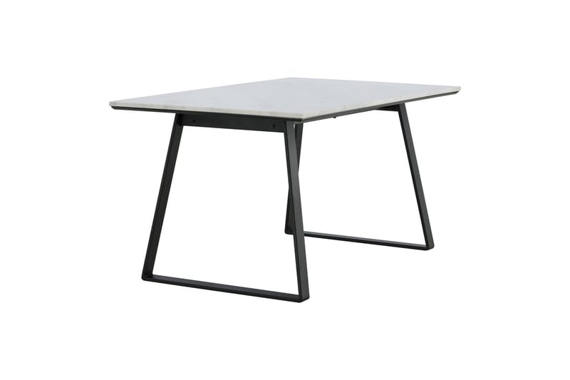 Estelle Rektangulärt Matbord 140 cm med Marmorskiva och Metallutseende - Vit - Möbler - Bord & matgrupper - Matbord & köksbord