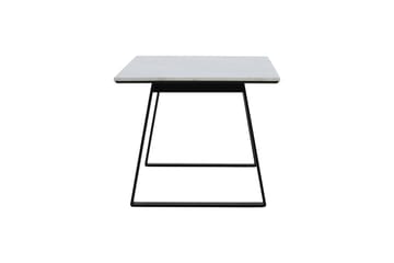 Estelle Rektangulärt Matbord 140 cm med Marmorskiva och Metallutseende - Vit - Möbler - Bord & matgrupper - Matbord & köksbord