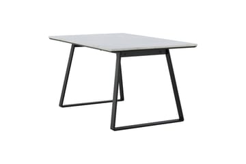 Estelle Rektangulärt Matbord 140 cm med Marmorskiva och Metallutseende - Vit - Möbler - Bord & matgrupper - Matbord & köksbord