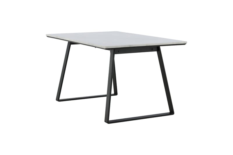 Estelle Rektangulärt Matbord 140 cm med Marmorskiva och Metallutseende - Vit - Möbler - Bord & matgrupper - Matbord & köksbord
