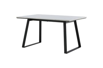 Estelle Rektangulärt Matbord 140 cm med Marmorskiva och Metallutseende - Vit - Möbler - Bord & matgrupper - Matbord & köksbord