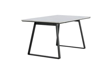 Estelle Rektangulärt Matbord 140 cm med Marmorskiva och Metallutseende - Vit - Möbler - Bord & matgrupper - Matbord & köksbord