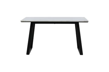 Estelle Rektangulärt Matbord 140 cm med Marmorskiva och Metallutseende - Vit - Möbler - Bord & matgrupper - Matbord & köksbord