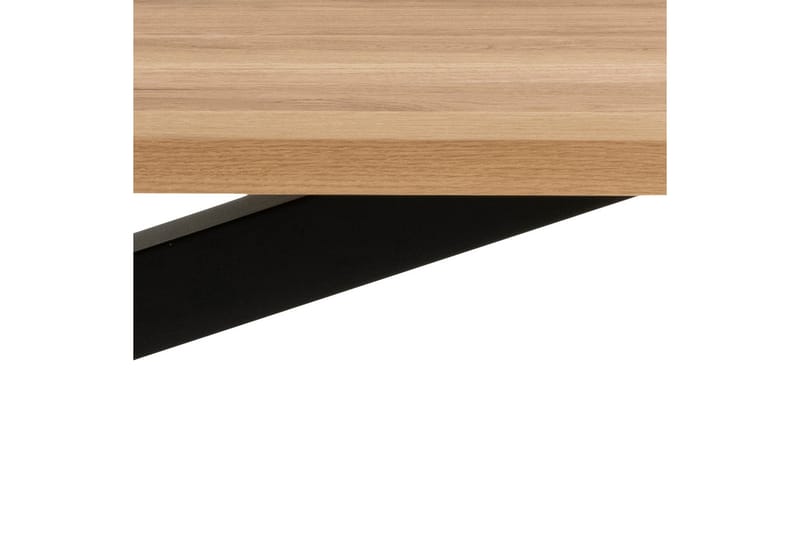 Ganesh Stort Rektangulärt Matbord 220 cm med Trä- och Ekutseende - Svart|Beige - Möbler - Bord & matgrupper - Matbord & köksbord