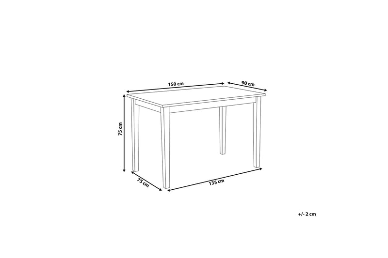 Georgia Matbord 150 cm - Svart - Möbler - Bord & matgrupper - Matbord & köksbord