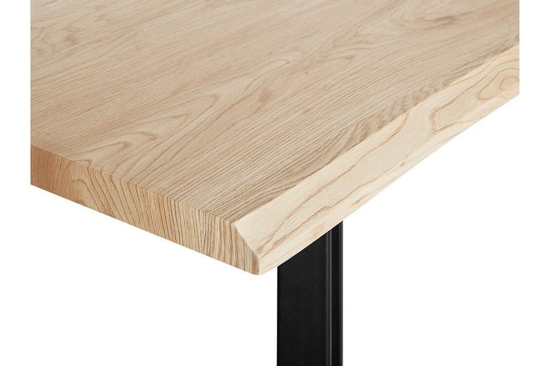 Joyl Rektangulärt Matbord 180x90 cm i Ek med Metallfinish - Beige - Möbler - Bord & matgrupper - Matbord & köksbord
