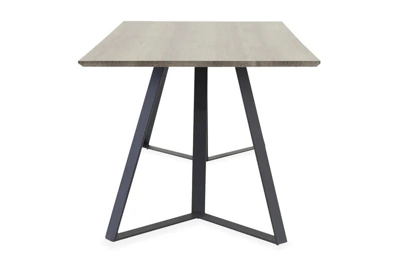 Marina Rektangulärt Matbord 180 cm i Trä med Ek- och Metallutseende - Gråbeige - Möbler - Bord & matgrupper - Matbord & köksbord