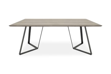 Marina Rektangulärt Matbord 180 cm i Trä med Ek- och Metallutseende - Gråbeige - Möbler - Bord & matgrupper - Matbord & köksbord