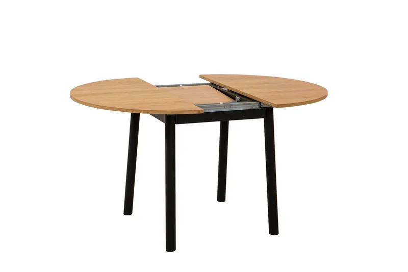 Oliver Matbord 100 cm - Ek/Svart - Möbler - Bord & matgrupper - Matbord & köksbord