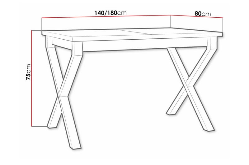 Patrickswell Matbord 80 cm - Svart - Möbler - Bord & matgrupper - Matbord & köksbord