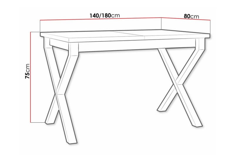 Patrickswell Matbord 80 cm - Svart - Möbler - Bord & matgrupper - Matbord & köksbord