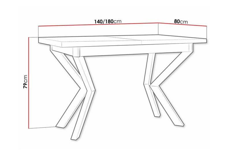 Patrickswell Matbord 80 cm - Vit - Möbler - Bord & matgrupper - Matbord & köksbord