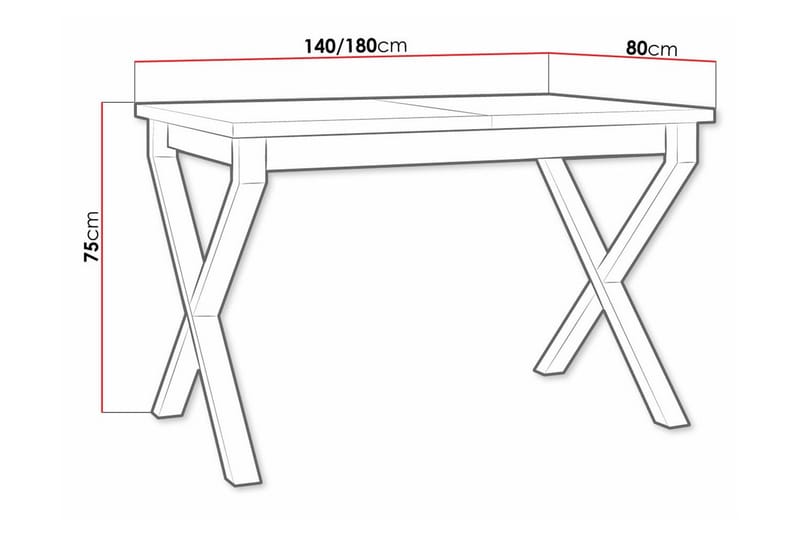 Patrickswell Matbord 80 cm - Vit - Möbler - Bord & matgrupper - Matbord & köksbord