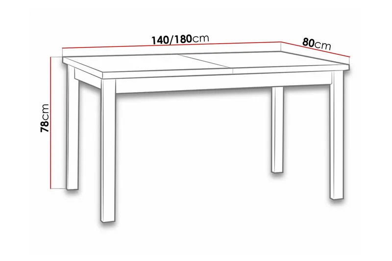 Patrickswell Matbord 80 cm - Möbler - Bord & matgrupper - Matbord & köksbord