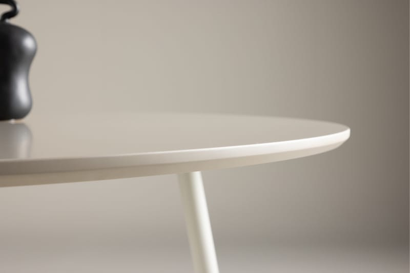 Plaza Runt Matbord 120 cm med Metallutseende - Beige - Möbler - Bord & matgrupper - Matbord & köksbord