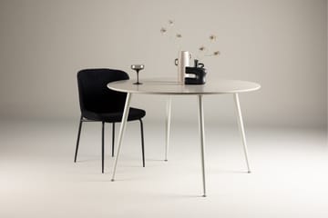 Plaza Runt Matbord 120 cm med Metallutseende - Beige - Möbler - Bord & matgrupper - Matbord & köksbord