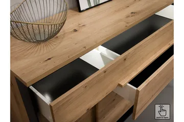 Quant Bord 84x140 cm - Ek/Svart - Möbler - Bord & matgrupper - Matbord & köksbord